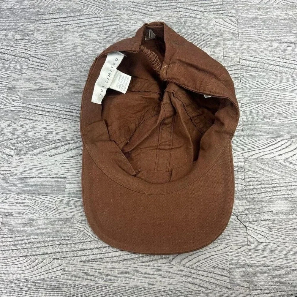 The Limited Jeans Hat Cap‎ Strap Back Baseball Brown Embroidered Logo